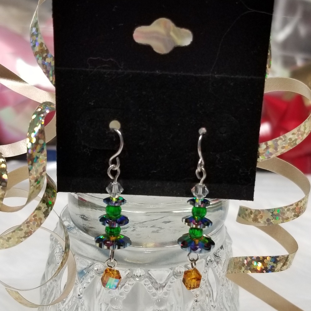 Sterling Silver Crystal Earrings